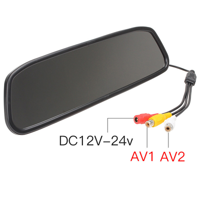 Automatischer Rückspiegel überwacht 4,3 Zoll LCD-Rückfahrhilfe 2 Handels Input
