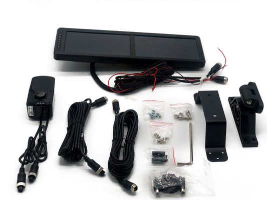 170 Wide Angle Rear view Mirror with Camera Display, Waterproof and 2CH Visual Guidelines
