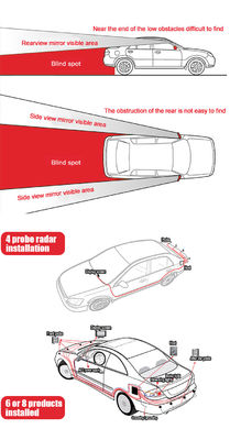 Sicherheit Parkradar 4 Sonden Summertyp Auto-Toter-Winkel-Sensor