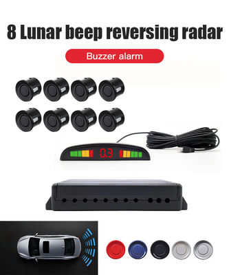 8-Punkte-Auto-Rückwärtssensor-Kit LED-Display-Parkhilfe-System Mondsignal Alarm Rückwärtssensor für sicheres Fahren