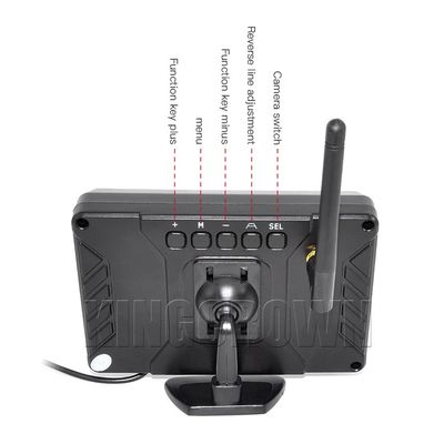 7 Inch AHD Digital Wireless One-to-One/Reversing System Car LCD Display DVR with Video Recording and 1080PResolution Camera