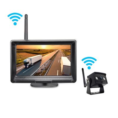 7 Inch AHD Digital Wireless One-to-One/Reversing System Car LCD Display DVR with Video Recording and 1080PResolution Camera