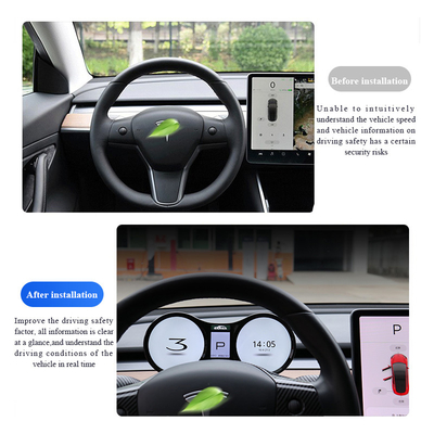 Auswählbares Warnlicht-Tesla Model Y Instrument Cluster Panel LCD 4,3 Zoll