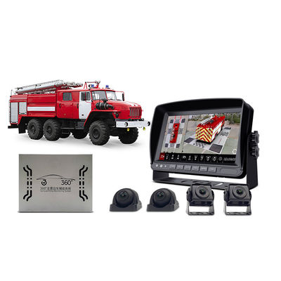 Feuerwehrwagen-Backup 360-Kamera-System mit AHD 1080P Nachtsicht Wasserdichtes Gehäuse für Rettungsaktionen