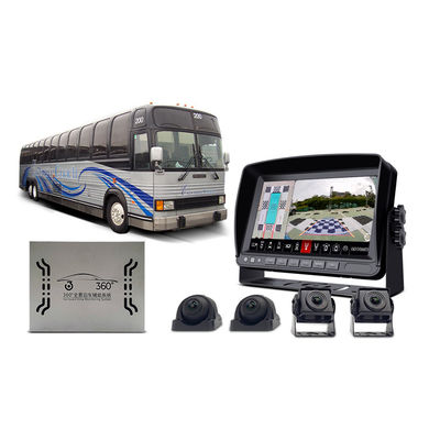 Complete Vehicle Surveillance Camera System for Trucks, Buses, and Heavy Equipment with AHD 1080P