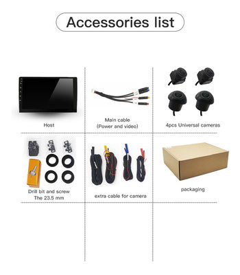 Professionelles 360°-Panorama-Kamerasystem zur umfassenden Überwachung des Fahrzeugs