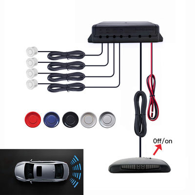 Car Reversing Aid 4PCS 16mm Adjustable Flat Sensors Reverse Backup Radar Sensor Detector Sound Buzzer Alarm for Mazda CX5