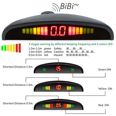 12V Car Parking Sensor Reversing Radar Kit Warning Sound Indicator Probe System Rear Reverse Car Sensor