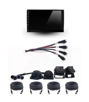 Ersatzkamera-System IPS RoHS RV für LKW-Anhänger Van Quad Split Monitor Recording