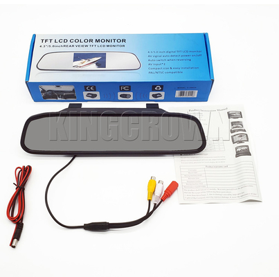 Selbstjustagehelligkeits-Fahrzeug-Rückspiegel 4,3&quot; LCD-Bildschirm mit Universalberg