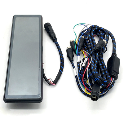 Fahrzeug-Rückansicht Quad Split Monitor Fernbedienung 4 Kanäle 18-Pin Rückspiegel für Lkw-Bus