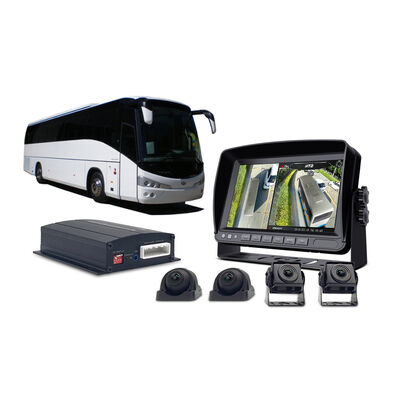 Large Vehicle 360° Camera System with Waterproof HD Cameras and Touchscreen Display for Truck