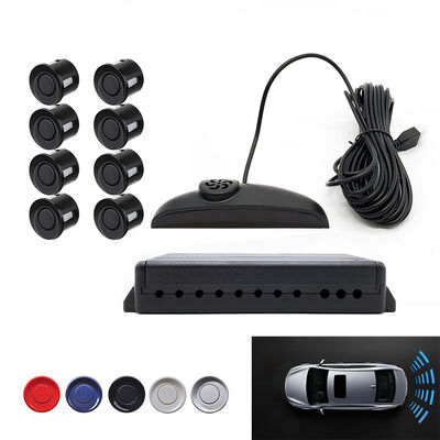 Einparkhilfe hinten mit 0,3 m – 2,3 m Reichweite | Piepton-Sprachwarnung Einparkhilfe für Autos