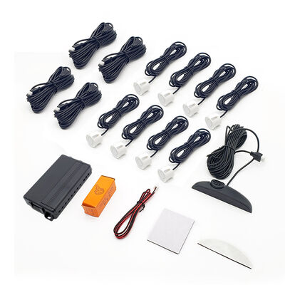 8 Sensor LCD Reversing Radar System with Voice Alarm for Cars - Universal 12V Backup Sensor Kit