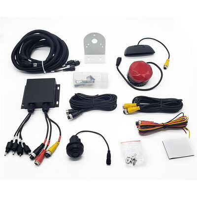 4 Sensor LED Parking Radar System with Ultrasonic Probes for Car Truck Reverse Parking Assistance