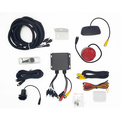 Rückwärts-Backup-Kamerasystem mit 4 Radarsensoren, Buzzer-Alarm-Parksensor-Kit für sicheres Rückwärtsfahren, Automobilsicherheitszubehör, HD-Nachtsicht