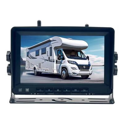 High Definition kabelloser LKW-DVR-Monitor, 7 Zoll Nachtsicht WiFi Solarbetriebene Rückfahrkamera für Winnebago Travato Wohnmobil Rückfahrkamera