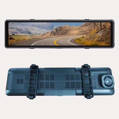 12 Zoll Touchscreen Blind Spot DVR BSD Warnsystem Wasserdichte Dashcam 360 Grad Ansicht FHD Auto DVR System Loop-Aufnahme