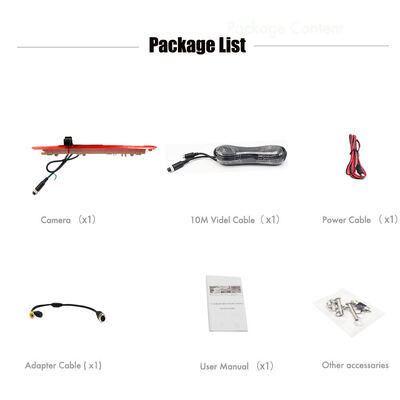 Bildschirm mit hoher Auflösung Mercedes Benz Vito Rückwärtskamera mit integriertem LED-Bremslicht