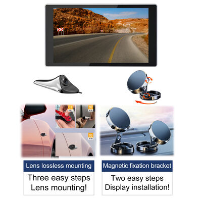 High-Resolution AHD 1080P Sharkfin Kamera KI Blind Spot Detektion mit 5 Zoll LCD Monitor