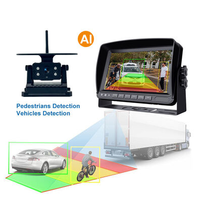 Anpassbares 4-Kanal-Kamerasystem mit 7-Zoll-Display für Fahrzeuge | HD-Quad-View-Überwachungssystem für Groß- und Einzelhandel