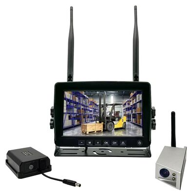 Wireless Forklift Camera System with Magnetic Mount and 4CH Display for Real-Time Monitoring
