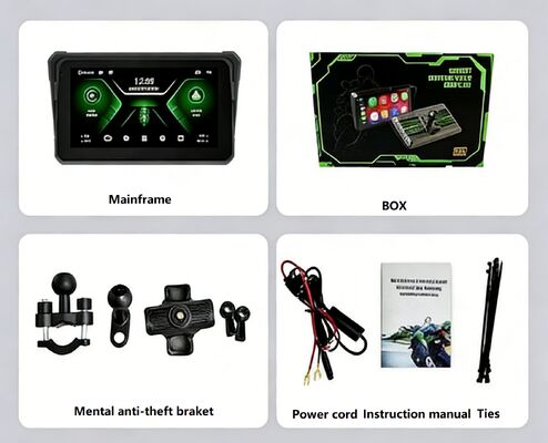 Motorradrekorder drahtlos Carplay/Androidauto Mobiltelefon Fahrzeugbildschirmprojektionsnavigation