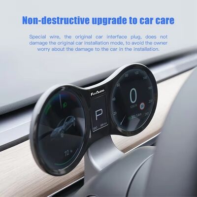 12.3 Inch AHD LCD Digital Dashboard Instrument Cluster with CAN Bus Communication for Tesla Model 3 & Model Y