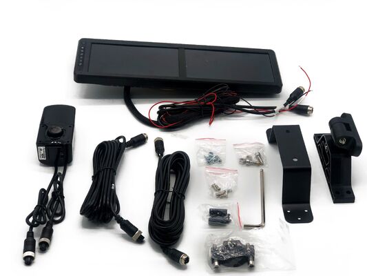 2CH 15.88 Inch Rearview Mirror with Built-in DVR & Blind Spot Detection, Electronic Monitoring Mirror for Engineering Vehicles, Trucks and Buses