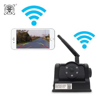 Wireless WiFi Backup Camera with 720P HD Resolution 140° Adjustable Wide Angle and IP67 Waterproof Dustproof for Trucks Vans RVs