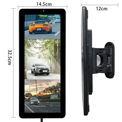 12.3 Inch Touch Screen Mirror Monitor, 1080P AHD Reverse Camera with 360° View & Blind Spot Detection System for 24v Scania Truck and Bus