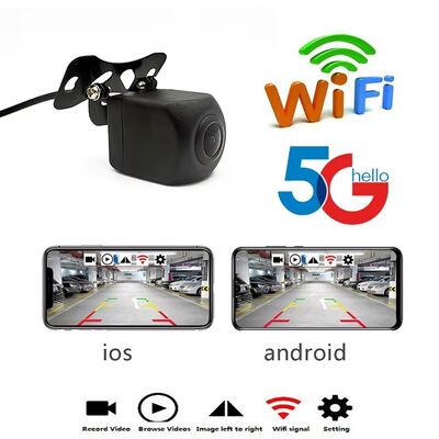5G WLAN Rückfahrkamera mit Infrarot-Nachtsicht und IP67 wasserdichter Rückfahrkamera für iOS & Android