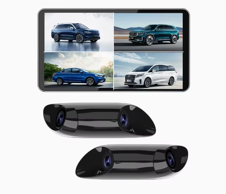 6.0 Inch HD Electronic Rearview Mirror Monitor with Dual Blind Spot Cameras Night Vision Plug‑and‑Play Car Safety Surveillance System