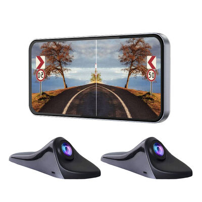 Dual WiFi Side View Mirror Camera with Infrared Night Vision IP67 Waterproof 5 Inch Display for Blind Spot Monitoring