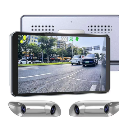 6 Zoll IPS 600CD Helligkeit CMS Digitales Rückspiegelsystem mit doppelseitigen Kameras und IP67-Wasserdichtheit Blind Spot Monitoring Kit