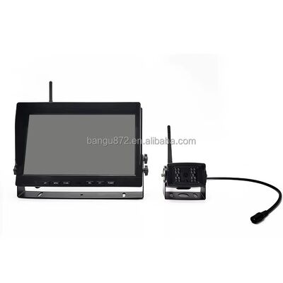 10Inch Split Screen Wireless Backup Camera Digital WiFi AHD Monitor with 4 Wireless Rear View Cameras for Truck Bus Farm Vehicle
