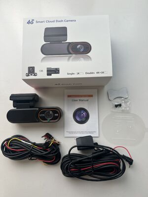 4G LTE 2K HD Dash Cam with Real-Time Remote View and GPS Positioning for Vehicles