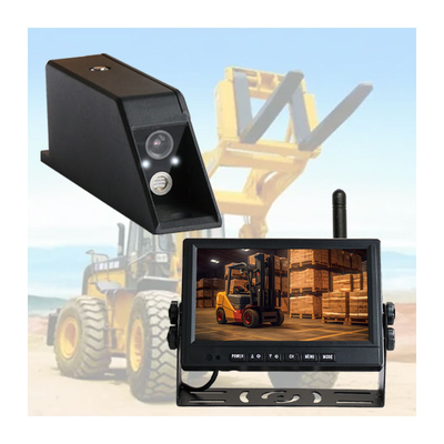 Wireless Forklift Rear View Camera System with 7 Inch IPS Monitor IP68 Waterproof and IR Night Vision